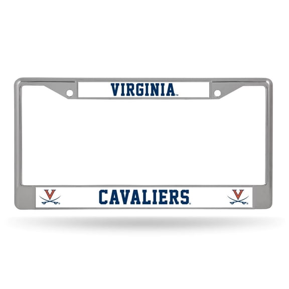 Virginia Cavaliers Chrome Metal License Plate Frame