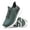 Soft Teal/Smoky Pine, variant on FitVille Water-Repellent Men's Extra Wide Walking Shoes - Lightweight Sneakers with Arch Support, Slip-Resistant, Easy on