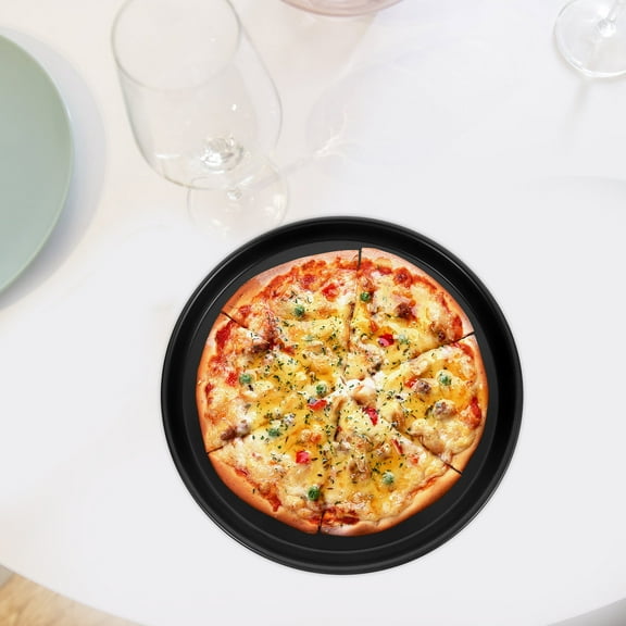 WEUVEB Microwave Grill Nonstick Pizza Baking Tray for Home Kitchen Use