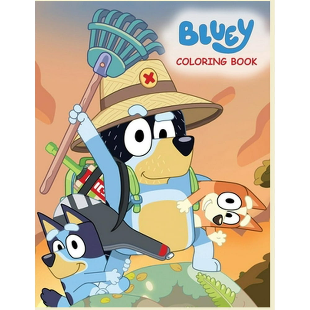Bluey Coloring Book Illustrations High Quality Bluey Coloring Book
