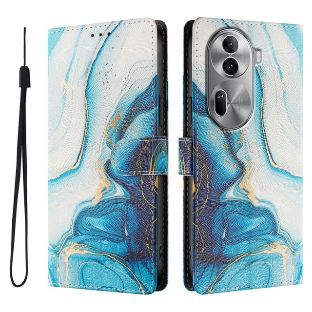 FOXDOCK Funda Tipo Cartera para OPPO Reno 11 Pro 5G con Soporte y Correa – Diseño de Patrones Lindos