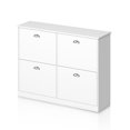 thumbnail image 4 of Resenkos Slim Narrow Shoe Cabinet - Hidden Shoe Rack with 4 Drawers for Entryway, Foyer, Hallway, Bedroom, Original Wood Color, White, 4 of 7