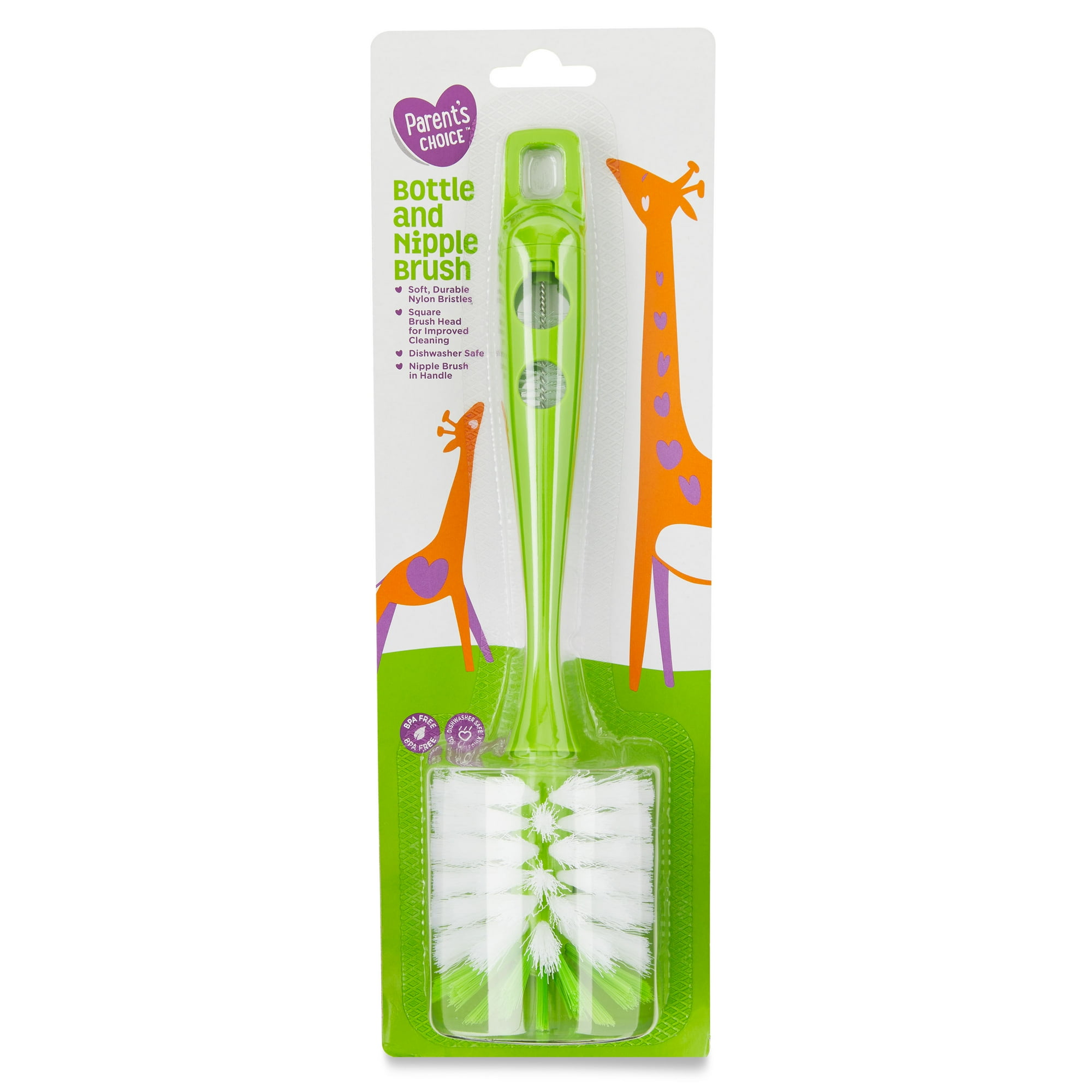 Parent's Choice Bottle and Nipple Brush, 1 Pack