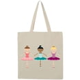 thumbnail image 3 of Inktastic Little Ballerina Trio Tote Bag, 3 of 5