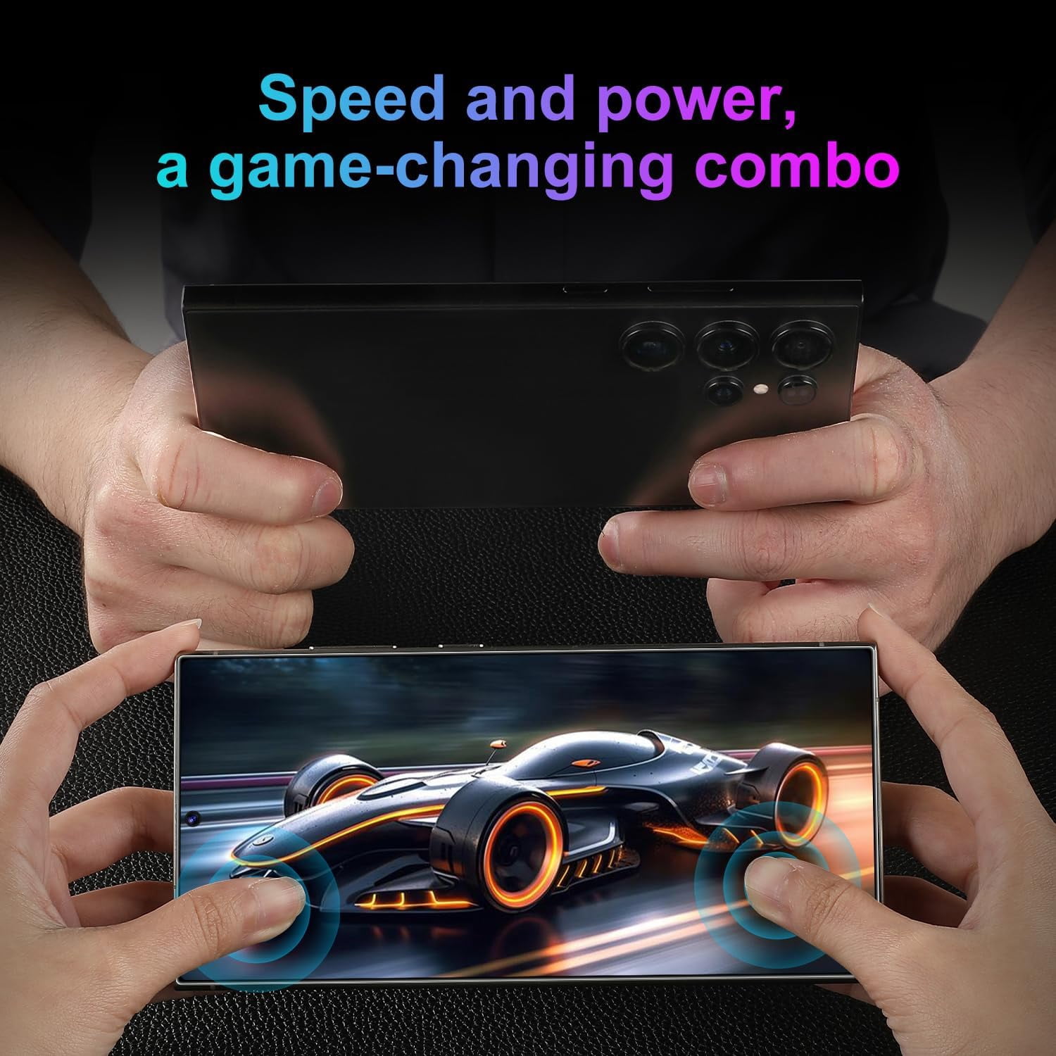 24 Ultra,5G Unlocked Cell Phone,8+256GB Memory Android Phone, 120Hz, 108MP Zoom Camera, Android 14 Smartphone, Built-in G Pen, 6.8 HD Screen,6800mAh Battery Life, Dual SIM/Face ID/GPS
