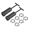 thumbnail image 1 of Unique Bargains G9 Light Socket Rings 8pcs Lamp Shade Holder Ring Replacement M20 with 2pcs Removal Tool Set, 1 of 5