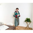 thumbnail image 5 of Boba Fett Adult Bathrobe, green, one size fits most, 5 of 6