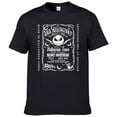 thumbnail image 2 of Camiseta de pesadilla antes de Navidad, Camiseta de algodón puro para hombre, camiseta con cara de Jack Skellington, camiseta informal de calle a la moda, camiseta grande F117, 2 of 4