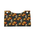 thumbnail image 4 of Lsque Halloween Skull Printed Long Tissue Box Cover Holder, Facial Paper Organizer Dispenser,Triangle with Bottom Belt, PVC Leather Decorative Organizer, 4 of 9