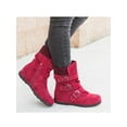 thumbnail image 3 of UKAP Ladies Womens Winter Snow Bow Boots Walking Comfy Mid Calf Shoes Size US 4.5-11, 3 of 4