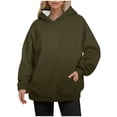 thumbnail image 2 of Womens Oversized Hoodies Lightweight Fashion Sweatshirts Fashion Pullover Sweaters, 2 of 9