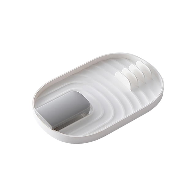 Soporte para tapa de olla Multiusos Reposacucharas Estante de almacenamiento para ollas y tapas de cocina Fácil de limpiar Organizador de tapas Organizadores de utensilios de cocina Numero 3 Bearachild HA025812-03