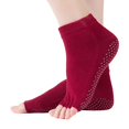 thumbnail image 1 of Women Non-slip Yoga Socks Toeless Half Toe Grip Socks For Ballet Dance Pilates, 1 of 2