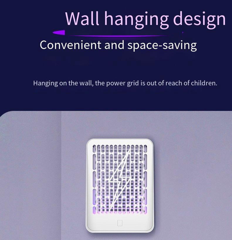 Onemayship Bug Zapper Light Purple & Night Light USB Charged 5V-2W-1200MA ABS Material