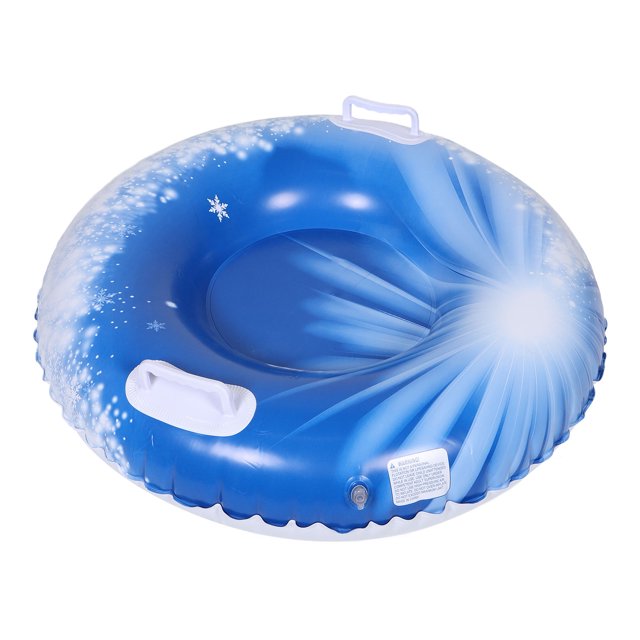 SEWACC Inflatable Snow Tube with Handles PVC Material Safe and Portable for Winter Outdoor Snow Sports