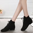 thumbnail image 2 of Zapatillas de ballet de lona de goma suave para gimnasio y baile, talla 38, zapatillas de baile transpirables, 2 of 8