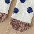 thumbnail image 6 of CPNG Kid Girls Cute Winter Socks Warm Fluffy Fuzzy Warm Slipper Socks Polka Dot Pattern No Slip Soft Cozy with Grippers Socks Novelty Mid Calf Floor Socks, 6 of 6