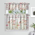 thumbnail image 2 of Abstract Colorful Geometric Kitchen Curtain Valance 3 Piece Set Farmhouse Kitchen Curtains and Valance Set Short Curtain Sink Window Decor 36 Inch Small Window Treatment Tier 275x36 Length, 2 of 6