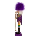 thumbnail image 5 of Kurt Adler 15-Inch Purple and Gold Pride Christmas Nutcracker, 5 of 7