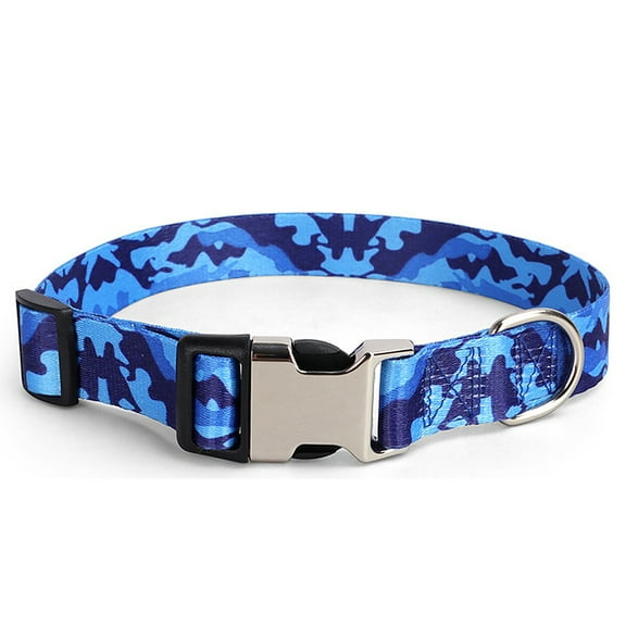 The dog collar with pattern is suitable for small size and can be used for walking and training