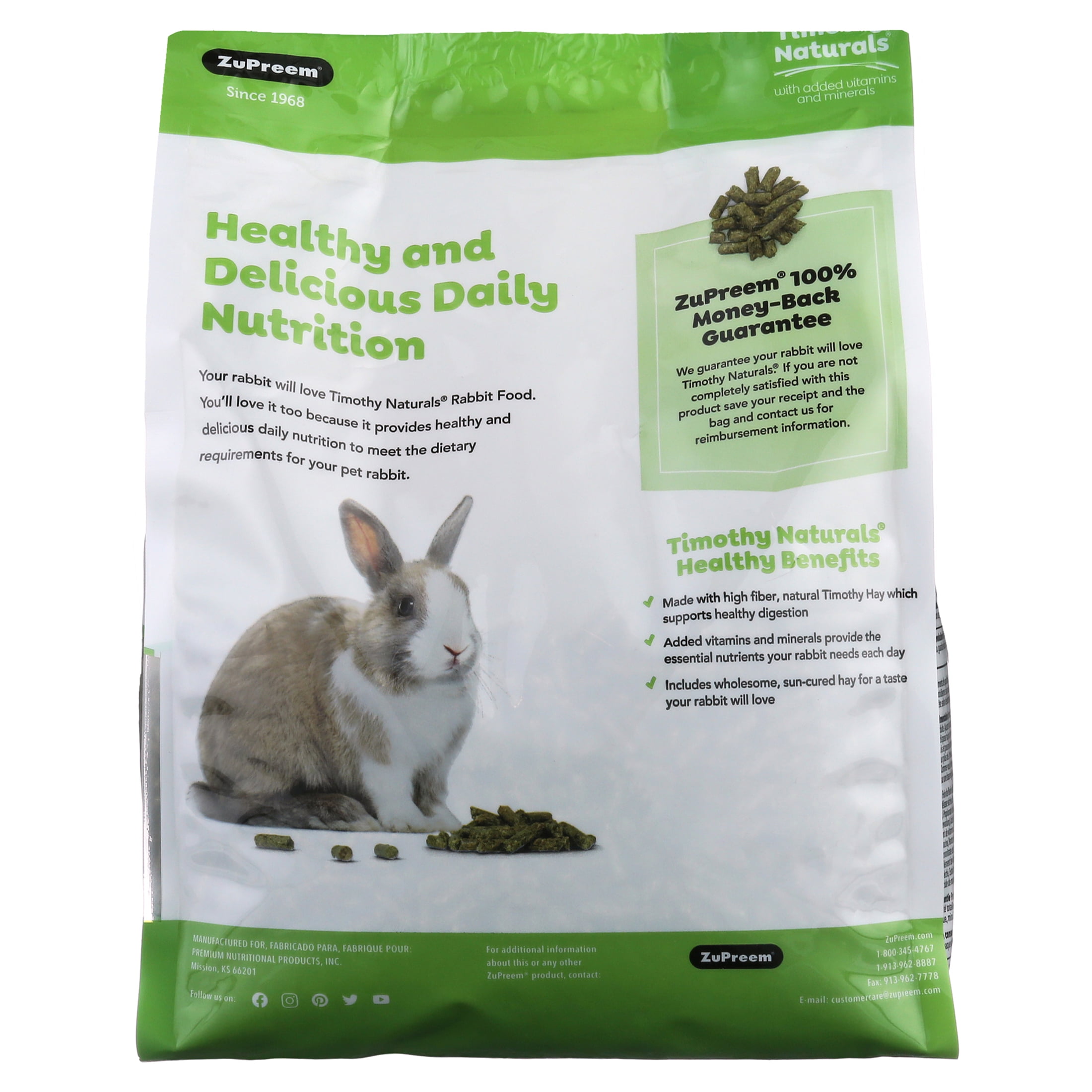 Zupreem hotsell rabbit pellets
