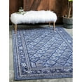 thumbnail image 5 of Unique Loom Tapis de Bordure Patchwork la Jolla 5' x 8' Rectangle Bleu/ivoire, 5 of 5