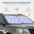 thumbnail image 4 of Balery 2 Piece Watercolor Sea Shells 1 Car Windshield Sun Shade|Foldable Front Windshield Shade for Car Front Window for Most Sedans SUV Truck-Small, 4 of 7