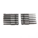Perceuses, Ensemble de perceuses 50mm Compatible avec compatible avec Power Set Steel 50mm 12-piece 1/4 de pouce Forages de puissance Pilotes Inch Heads Forage acier 50mm Têtes de 1/4 pouce compatibles avec des perceuses de puissance Anrio