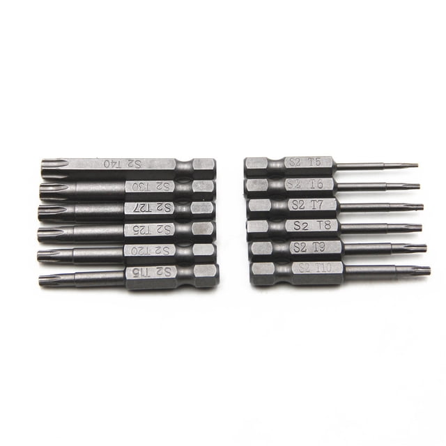 Perceuses, Ensemble de perceuses 50mm Compatible avec compatible avec Power Set Steel 50mm 12-piece 1/4 de pouce Forages de puissance Pilotes Inch Heads Forage acier 50mm Têtes de 1/4 pouce compatibles avec des perceuses de puissance Anrio