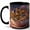 Black, variant on Rose Teacup Village 11oz Ceramic Mug, Cottage Floral Coffee Cup