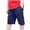 Navy1, variant on Cethrio Cargo Shorts for Boys, Athletic Casual Elastic Waist Cotton Summer Shorts Khaki Size 5-6 T