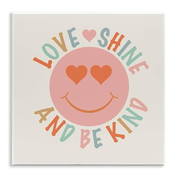 Stupell Industries Retro Be Kind Text & Numbers Painting Unframed Art Print Wall Art, 12 x 12