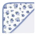 thumbnail image 4 of Luvable Friends Baby Girl Cotton Terry Hooded Towels, Floral, One Size, 4 of 4