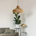 thumbnail image 1 of Boho Pendant Lamp Shade Simulation Rattan Hanging Light Fixture Chandelier Cover, 1 of 8