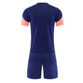 thumbnail image 5 of Kids Soccer Jersey Kit for Boys & Girls- Breathable & Quick-Dry - Youth Soccer Football Training Gifts (3Y-15Y) Navy, 5 of 5