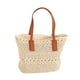 thumbnail image 2 of Bolso de playa Yinane tejido a mano de paja para mujer beige, 2 of 7