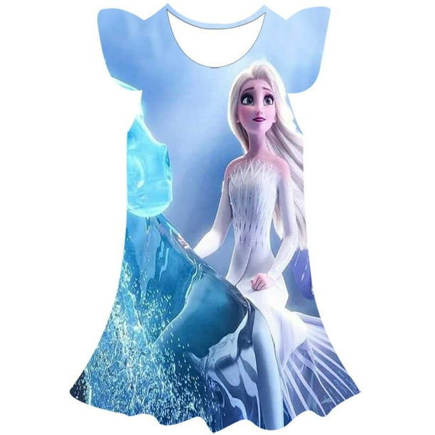 Disney Frozen Elsa robe impression 3D filles robe tenue d contract e mignon f te d anniversaire t Elsa princesse confort robe de princesse