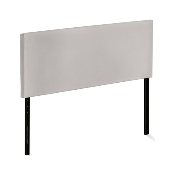 Furinno ROANNE Headboard Full Size, Plain Upholstered Wooden Headboard, Bed Frame Mount Head Board, Easy Assembly, for Bedroom, Dorm, Fog