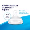 thumbnail image 3 of Playtex® Baby NaturalLatch Comfort™ Silicone Nipples, Fast Flow (6m+), 3 of 9