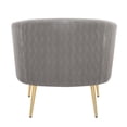 thumbnail image 3 of Lumisource Tania Pleated Waves Accent Chair In Gold Steel CHR-TANIAPLTWV AUVSV, 3 of 9