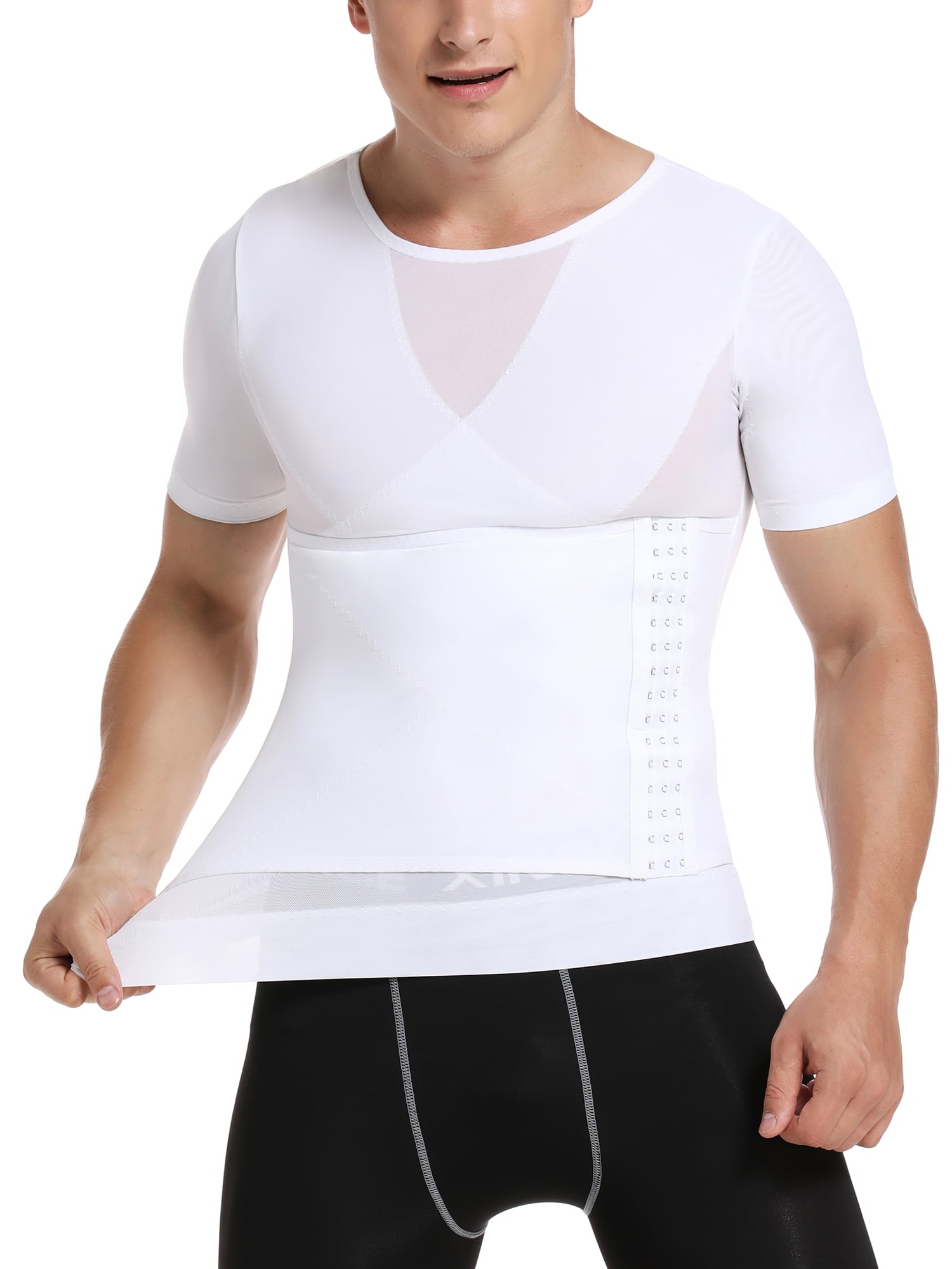 Men Body Shaper Slimming Tank Top Compression Shirts Tummy Control Tank ...