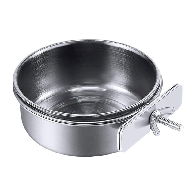 Almencla Bird Feeding Dish Cup Removable Bird Feeding Bowl for Parakeet Budgies Macaw M