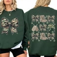 thumbnail image 5 of Army Wife Camo Coquette Bow Double Sided Sweatshirt – Military Wife Sweater, Cute Army Spouse Pullover, Patriotic Camo Bow Top, Supportive Gift for Her, 5 of 7