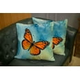 thumbnail image 5 of Set of 2 Butterfly Throw Pillow Covers 18X18 Inch Decorative Pillow Cases for Couch Bedroom Living Room, 5 of 6