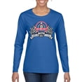 thumbnail image 2 of Wild Bobby Ford Shelby Vintage Checkered Flag Women Graphic Long Sleeve Tee, 2 of 6
