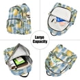 thumbnail image 5 of FORMRS Mini Backpack Purse for Women Quilted Travel Daypack Casual Shoulder Bag, Retro Lemon Leaves, 5 of 7