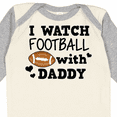 thumbnail image 4 of Inktastic I Watch Football with My Daddy Boys or Girls Long Sleeve Baby Bodysuit, 4 of 5