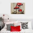 thumbnail image 5 of Orinice Vintage Mushroom  - Mushroom Wall Decor, Retro Mushroom Wall Art Prints, Cottagecore Room Decor Aesthetic, Earthy Dictionary Mushroom Picture for Home Bedroom  16x12in, 5 of 6