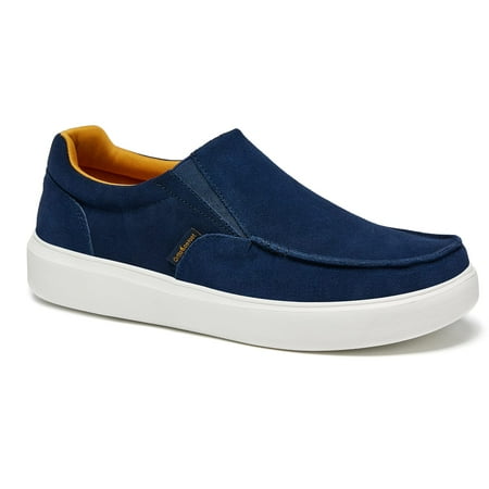 OrthoComfoot Men s Plantar Fasciitis Slip-Ons Sneakers  Arch Support Walking Loafers  Foot and Heel Pain Relief Arch Support Shoes  Orthopedic Comfortable Casual Slip On