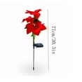 thumbnail image 2 of HomeKingdee Solar Garden Lights, IP65 Waterproof Solar Flowers Lights Landscape Lighting Simulation Poinsettia LED Light for Pathway, Garden, Patio, Yard, 2 of 2